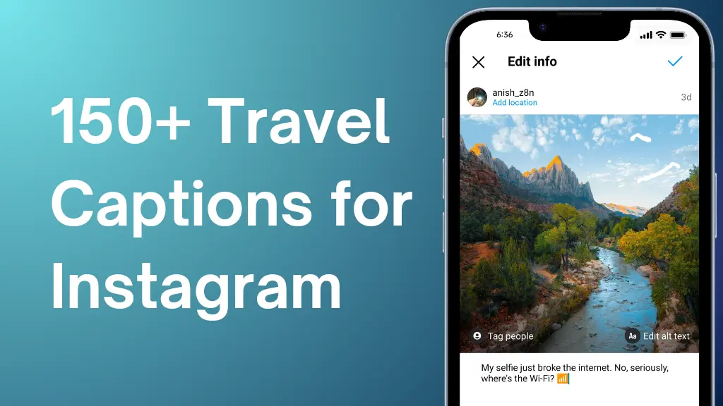 best travel captions for ig